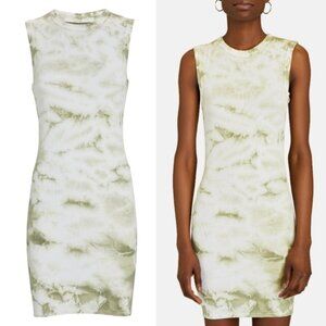 Enza Costa Ribbed Tie-Dye Tank Mini Dress